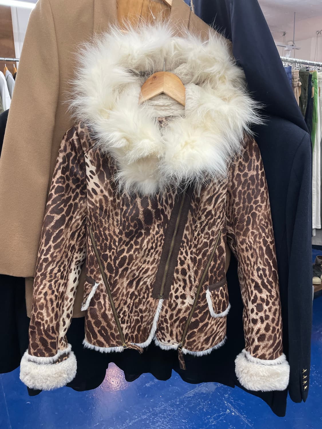 EGOIST Y2K 갸루 호피 후드 자켓 상품이미지6