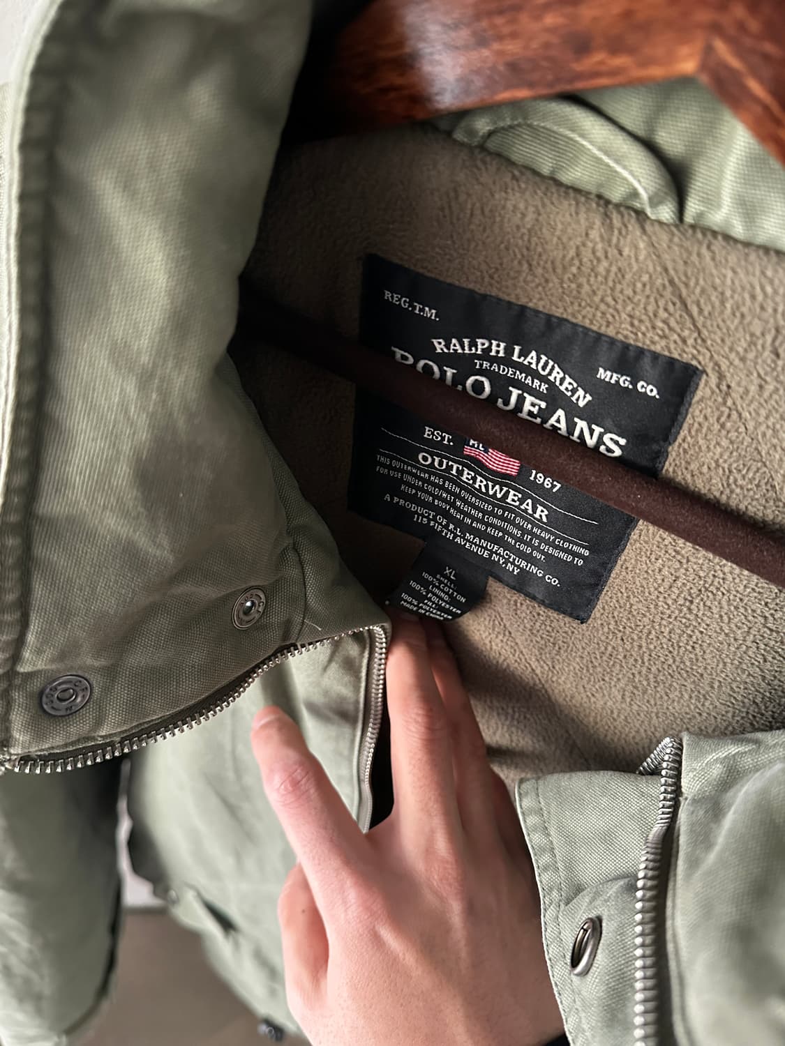 Polo jeans ralphlauren 밀리터리 코튼 자켓 XL 상품이미지4