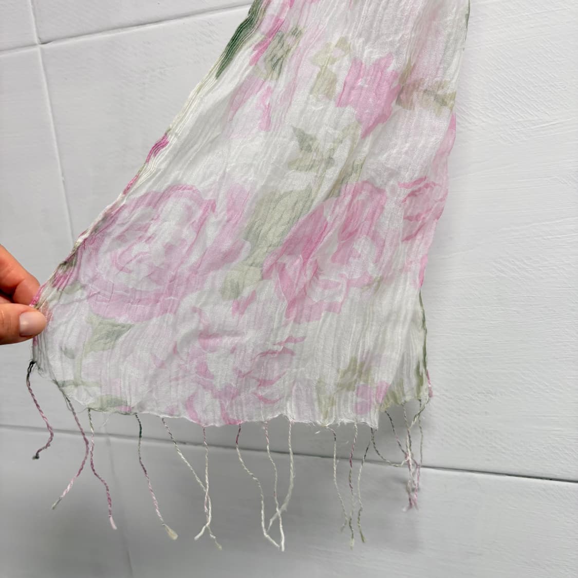 핑크 플라워 페어리 스카프 머플러 JPN  상품이미지2