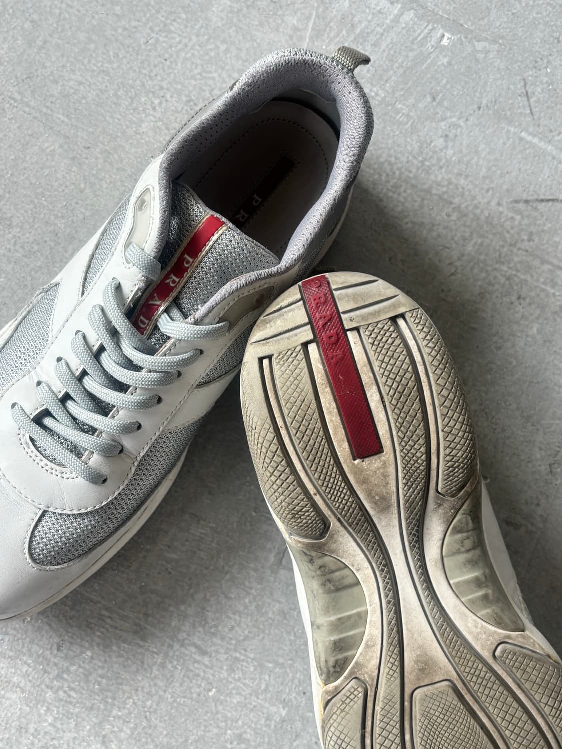 프라다 스포츠 아메리카컵 og 화이트 실버  상품이미지8