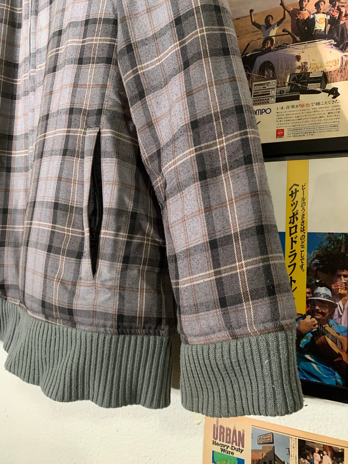 빔즈 리버시블 타탄체크 패딩 상품이미지2