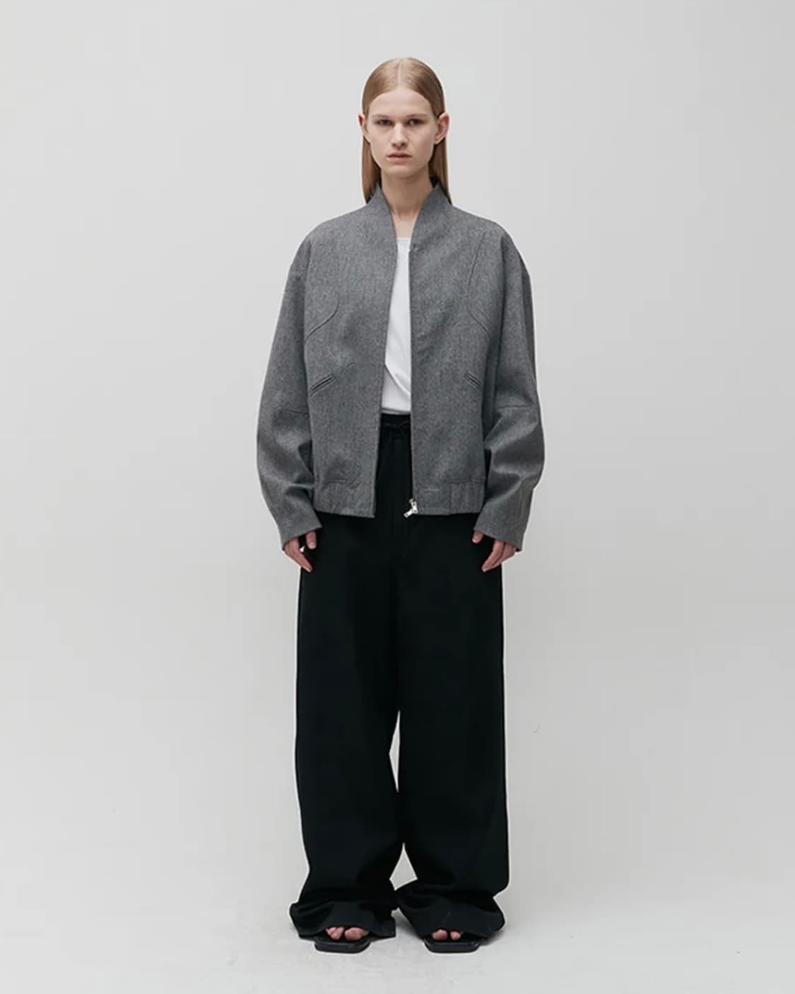 Coor Wool Shawl Collar Varsity Jacket 상품이미지2