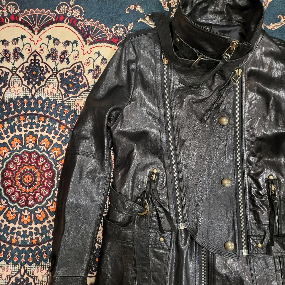 레더 롱 자켓 (66) 상품이미지3