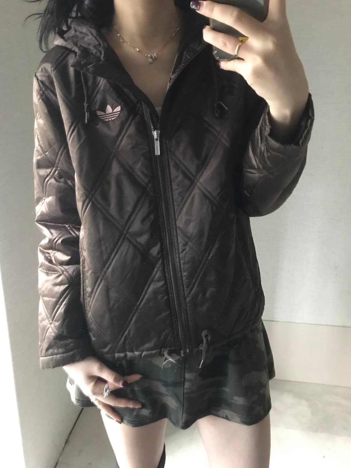 아디다스 핑크브라운 패딩 상품이미지3