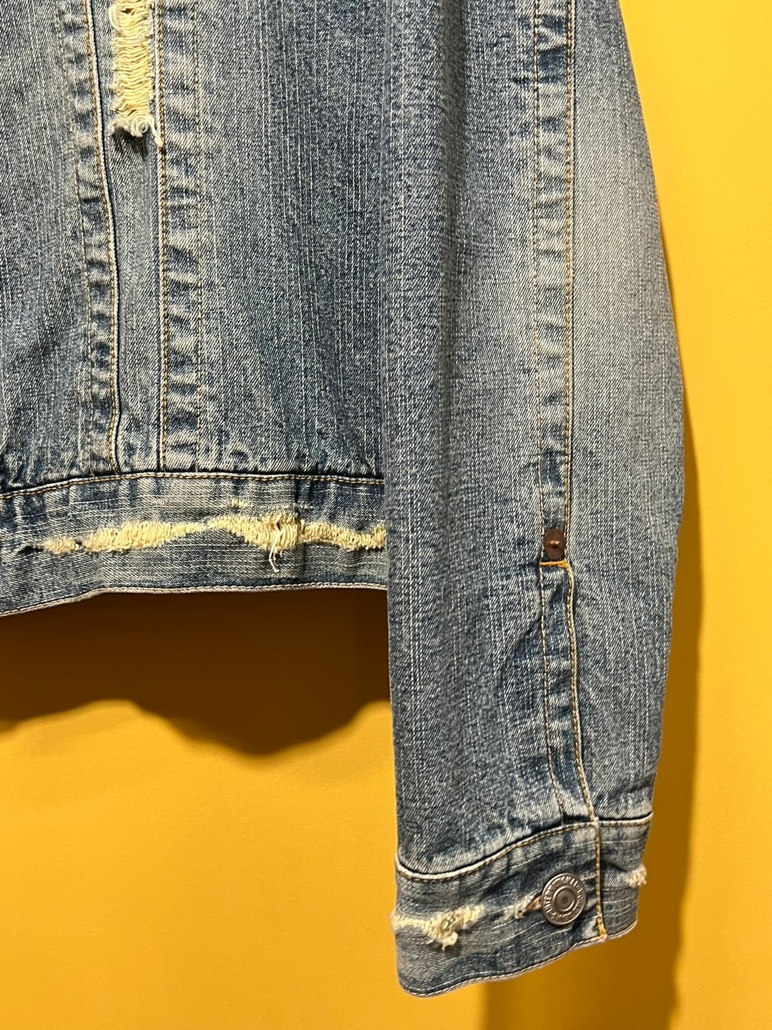 [M] 일본빈티지 블랭킷 라이닝 데님 트러커 자켓 상품이미지5