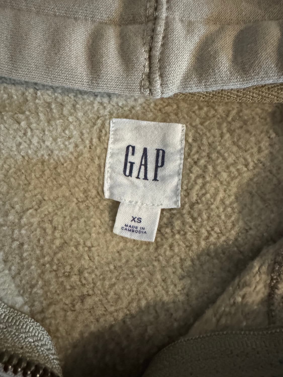 GAP 후드집업 연노랑 상품이미지3