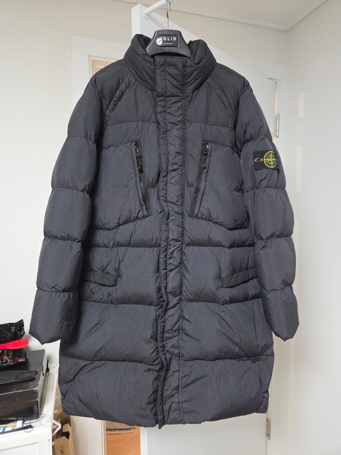 [희귀매물] 스톤아일랜드 크링클랩스 드레이크 롱패딩 블랙 L 상품이미지1