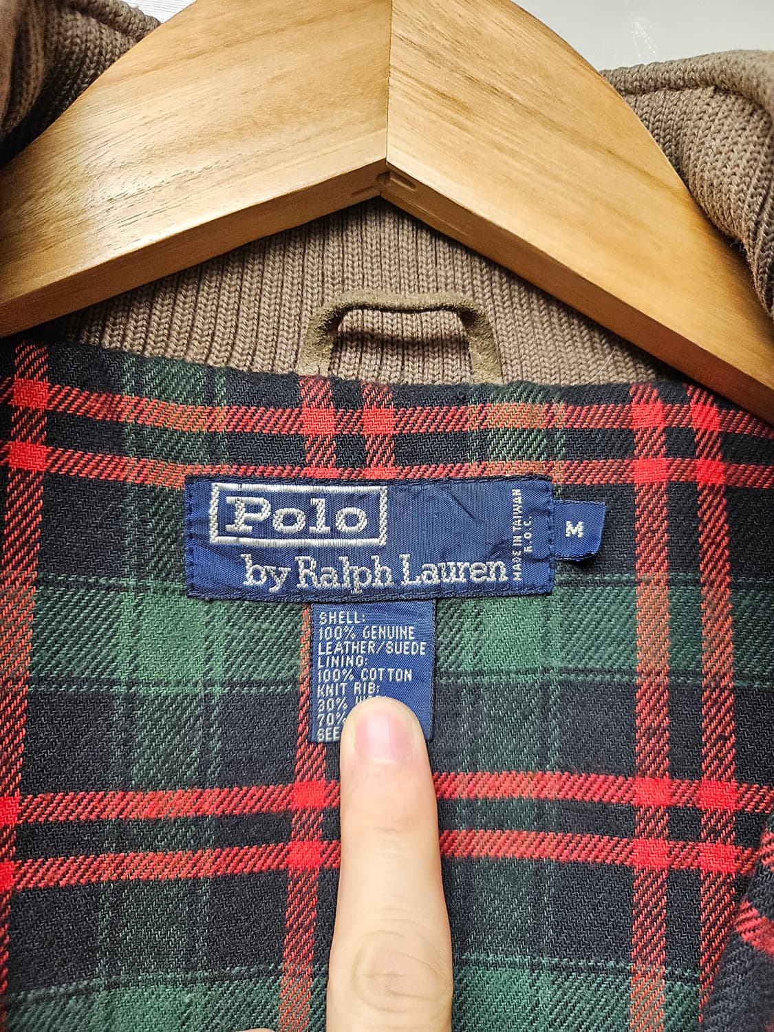 폴로 랄프로렌 90's 스웨이드 해링턴 자켓(M) 상품이미지2