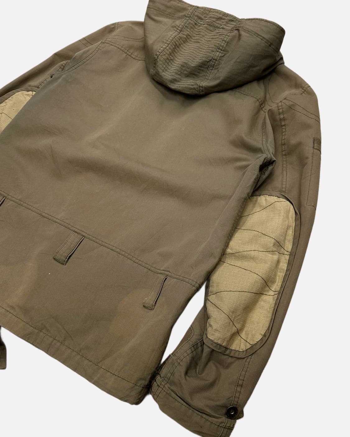 khaki military pocket hood jacket 상품이미지7