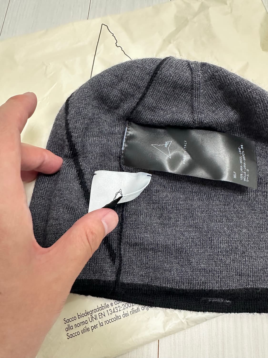 [OS] 로아 로고 울 비니 블랙 상품이미지3