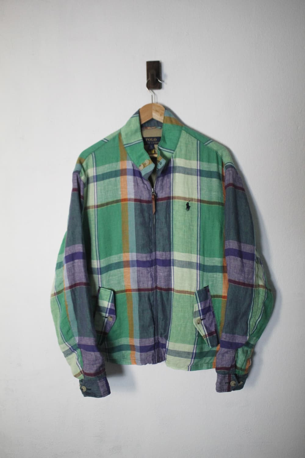 폴로Polo Ralph Lauren Linen Check Blouson 상품이미지1