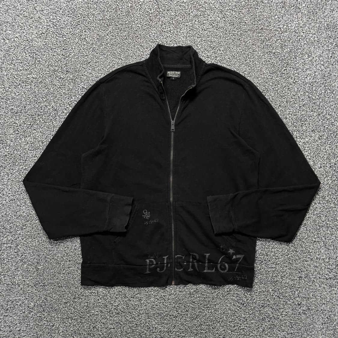 Name : 폴로 하단 포인트 로고 블랙컬러 스웻집업 :)  상품이미지1