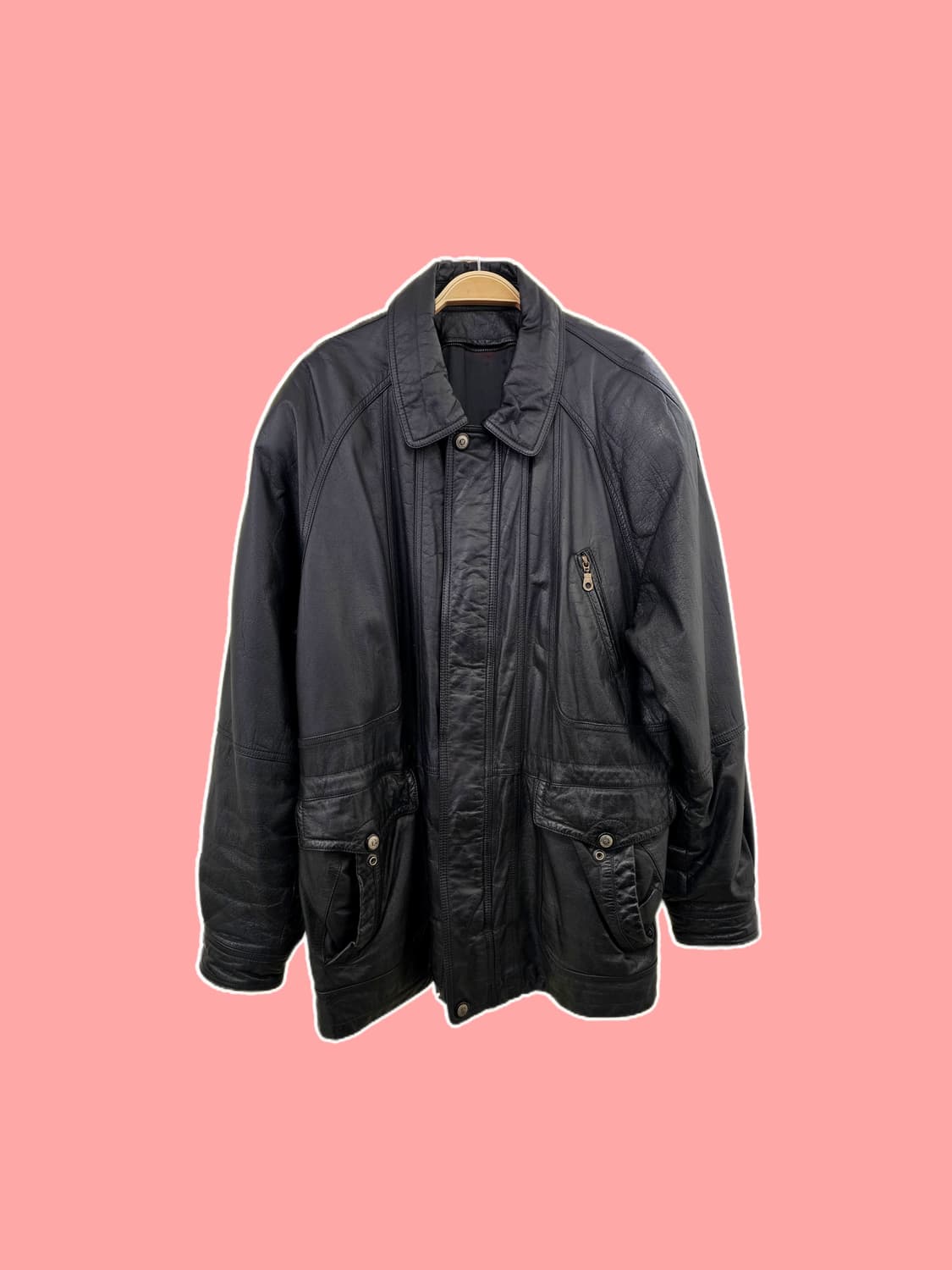 USA Wilsons 블랙 카우스킨 필드자켓(집인 안감O) 상품이미지1