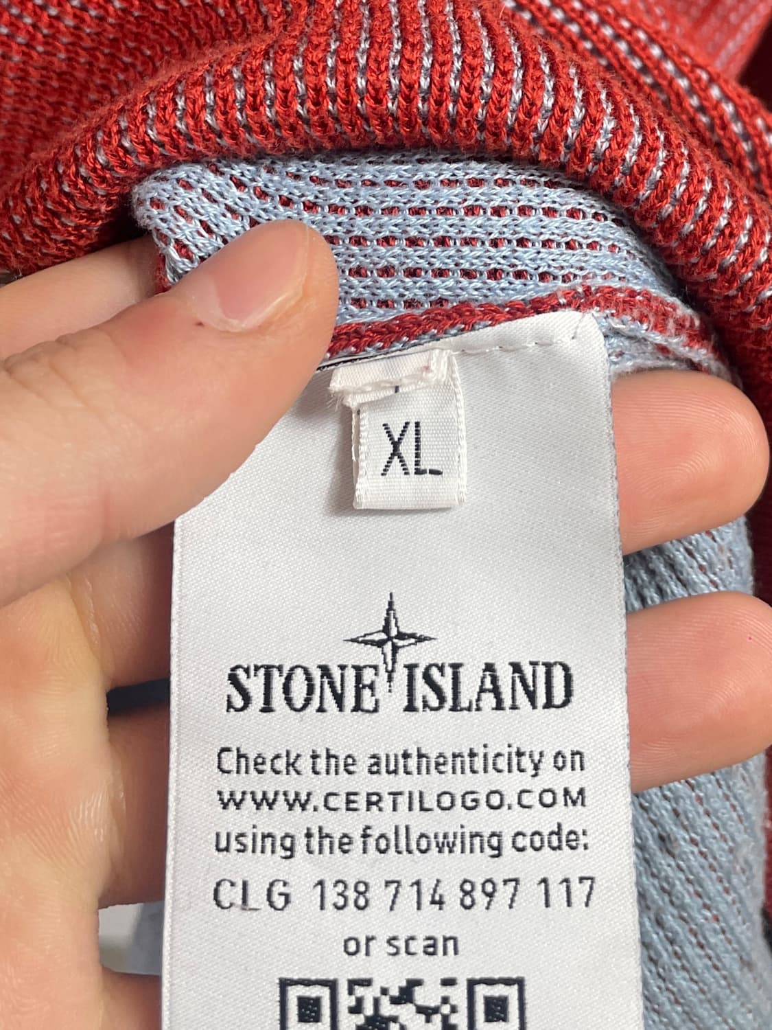 스톤아일랜드 와펜 투톤 니트 (on.637)   상품이미지6