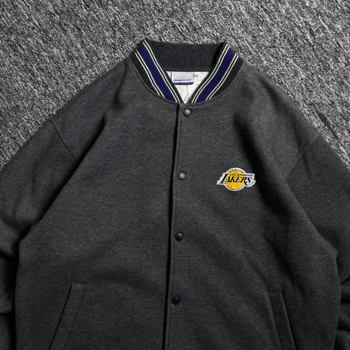 00s 리복 NBA LA 레이커스 스웻 바시티 자켓 y 2288 상품이미지4