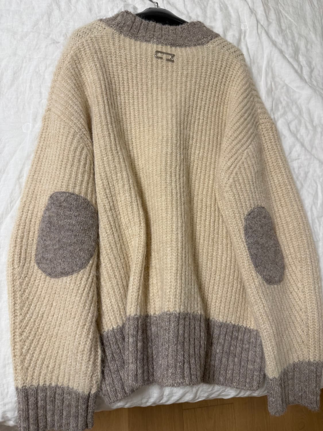 우마뭉 Mohair color blocked cardigan 상품이미지6
