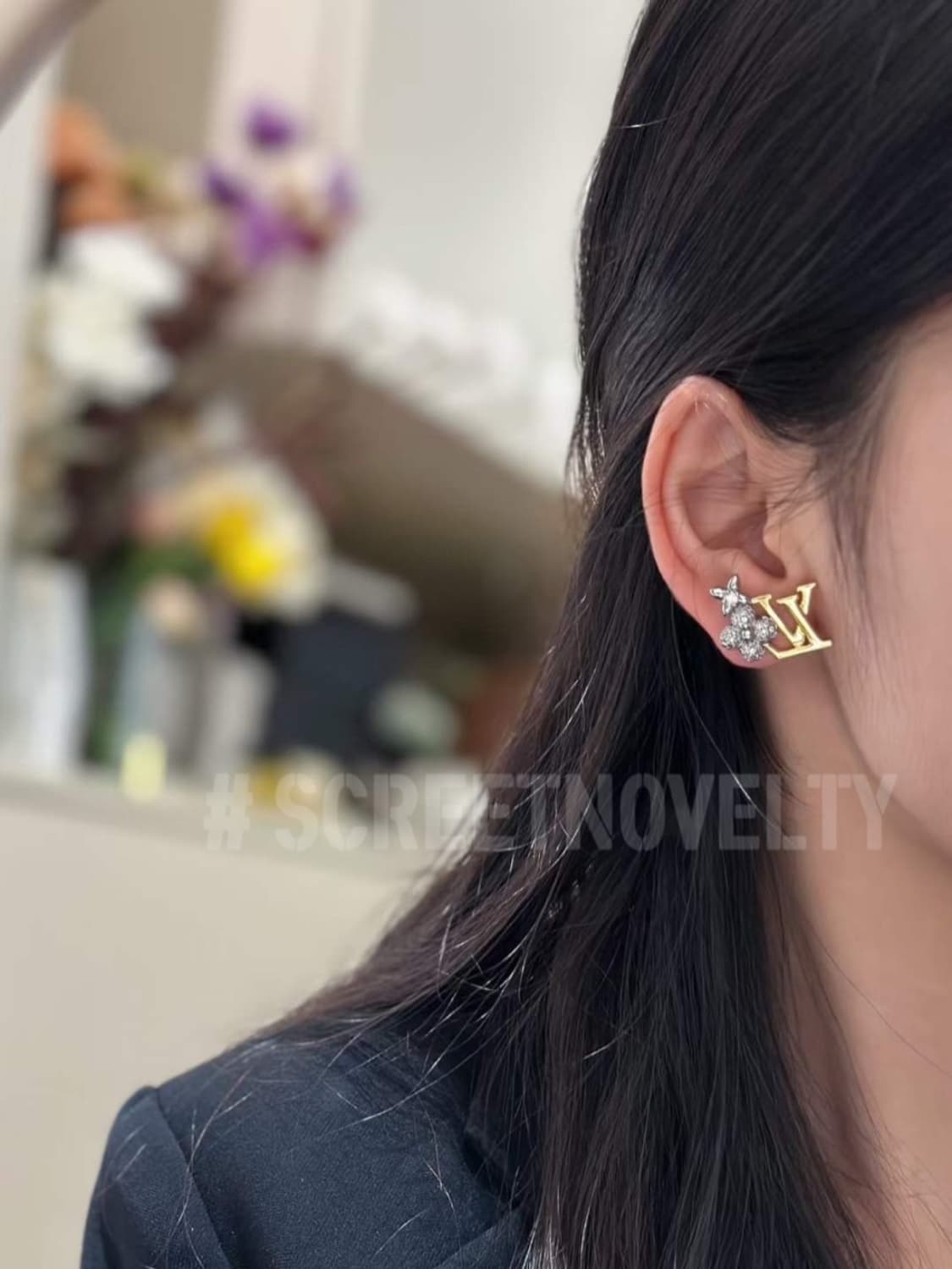 LV GRAM 이어링 큐빅플라워 풀박스 상품이미지1