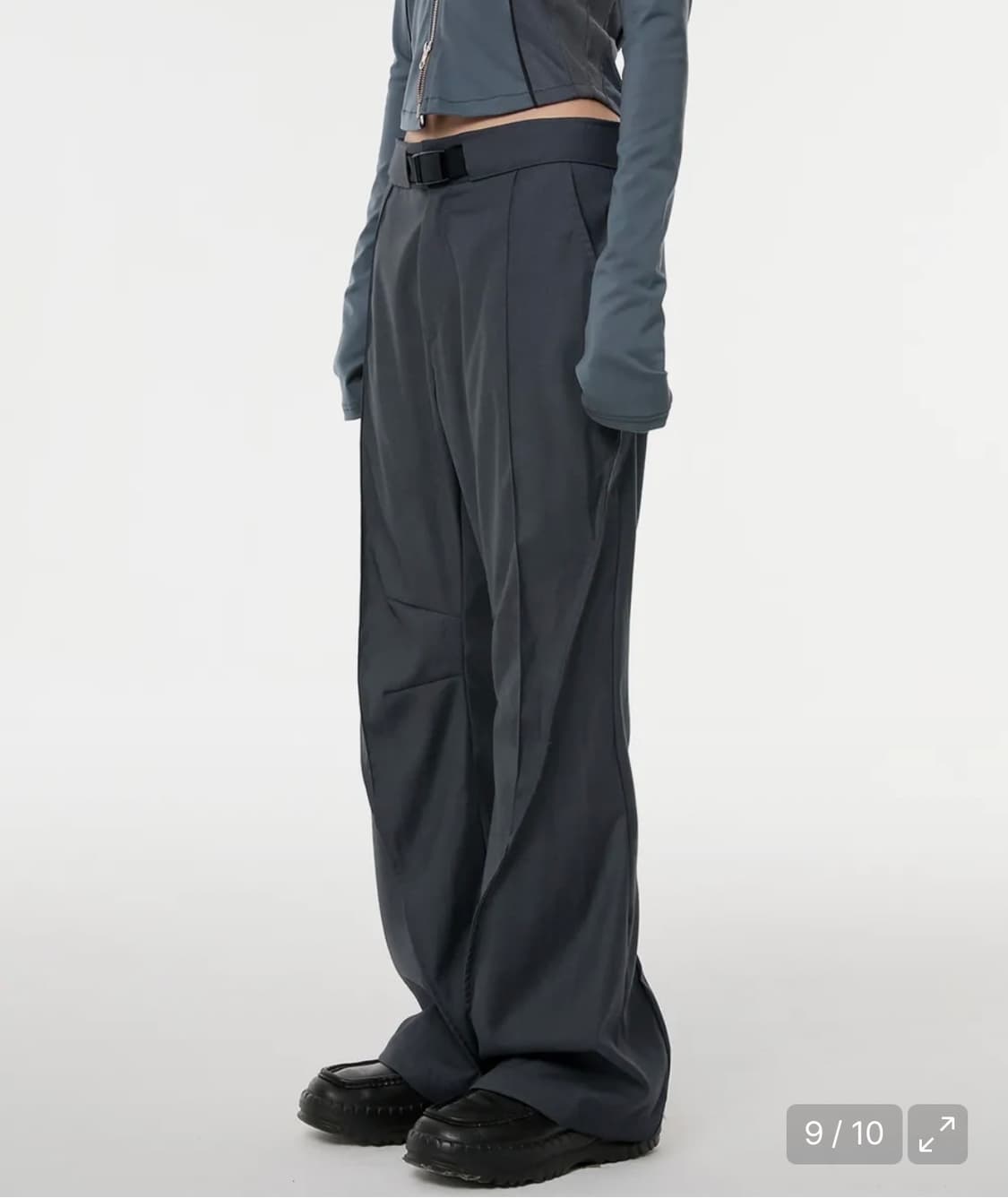 플레어업 Diagonal Flare Pants 플레어 팬츠 상품이미지2