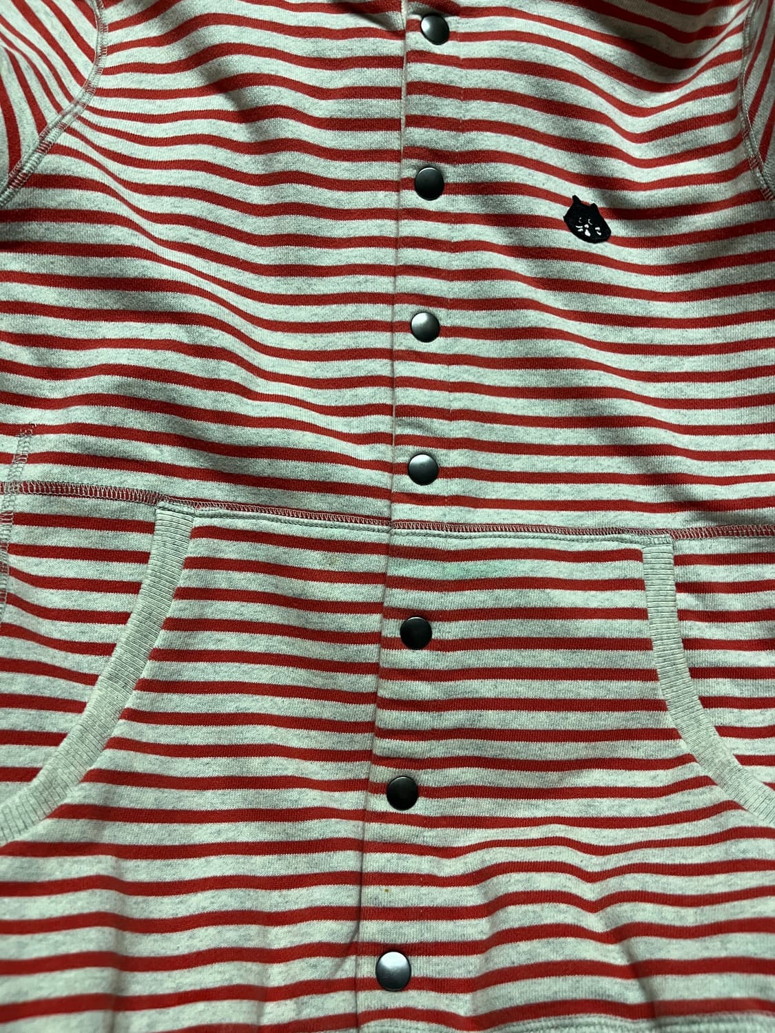 네넷냐 스트라이프 후드집업 🐱red 상품이미지5