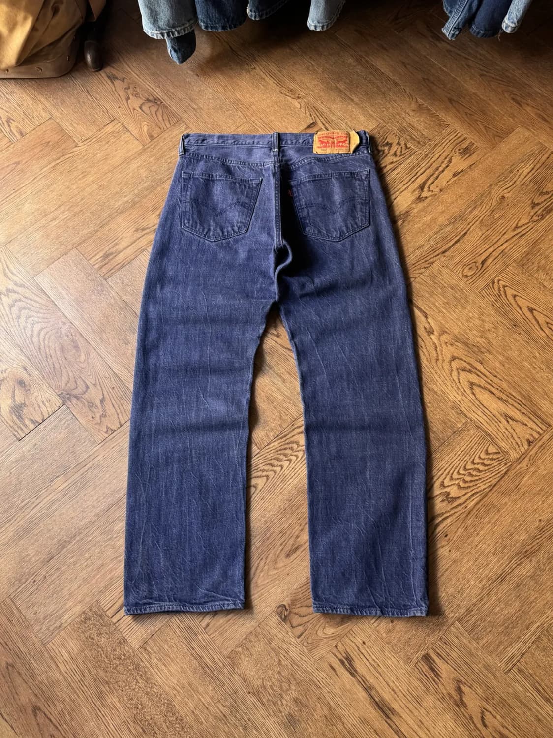 [32]리바이스 501 빈티지 워싱 스트레이트 콘밀 데님 팬츠 상품이미지1