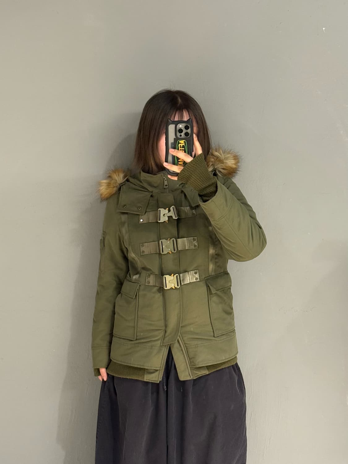 Sly buckle detail fur hood padding 상품이미지2