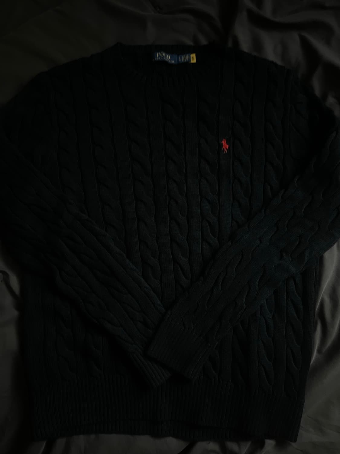 [네고가능]폴로 랄프 로렌 케이블 니트 navy [L] 상품이미지2