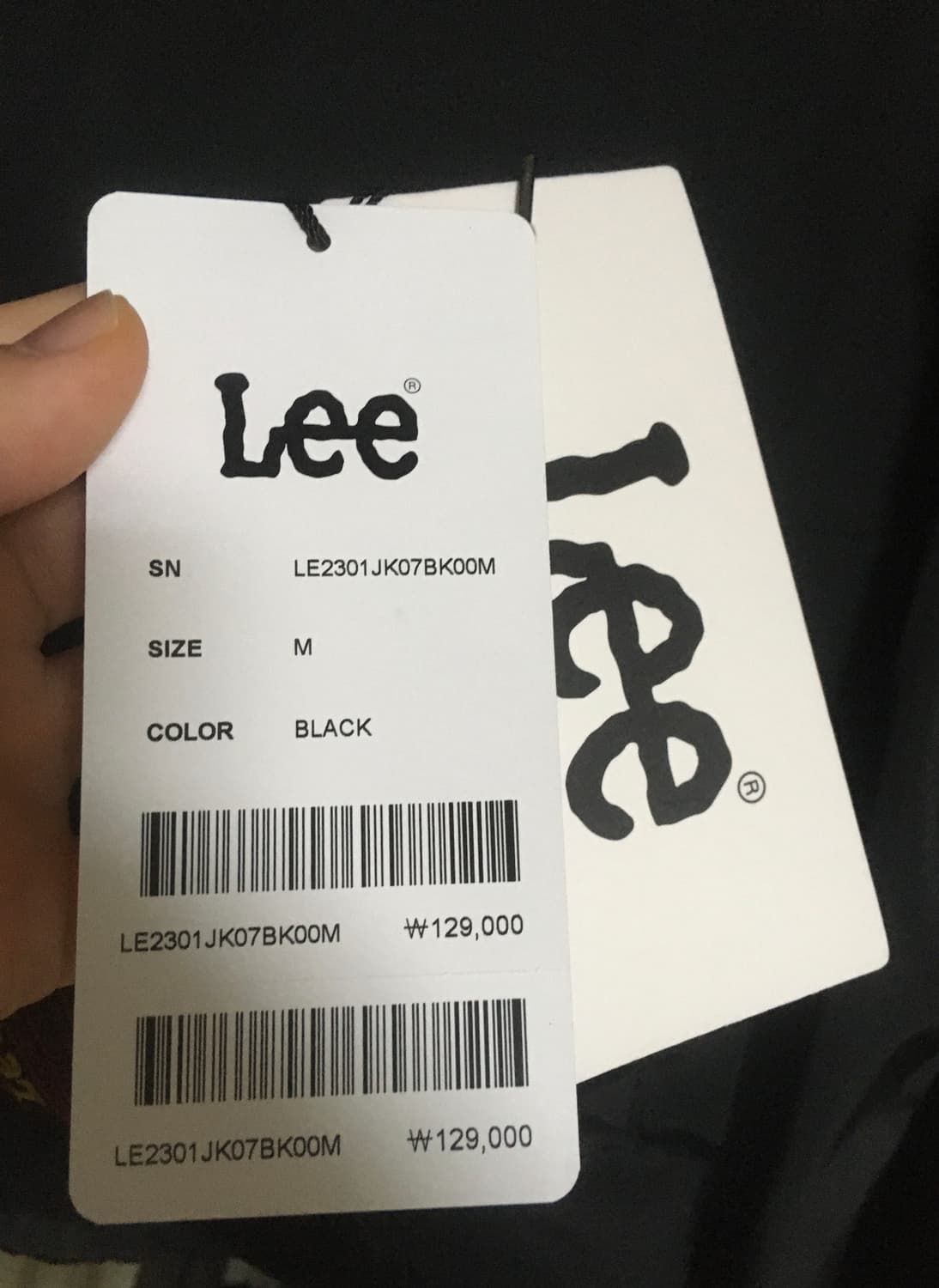 (M)Lee 나일론 코치 자켓 블랙 판매합니다 상품이미지4