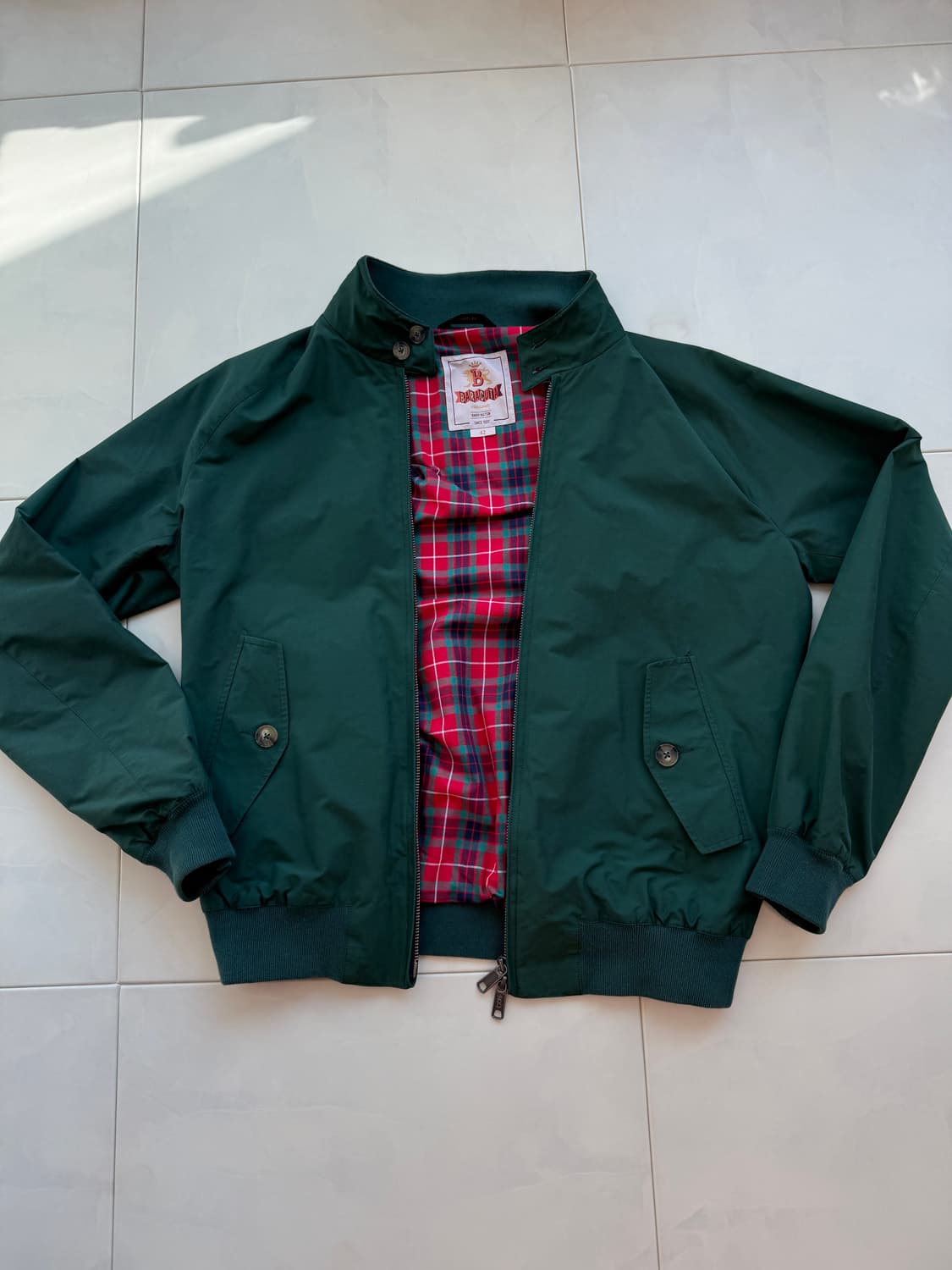 바라쿠타 g9 헤링턴 자켓 그린 42(100-105) 상품이미지4