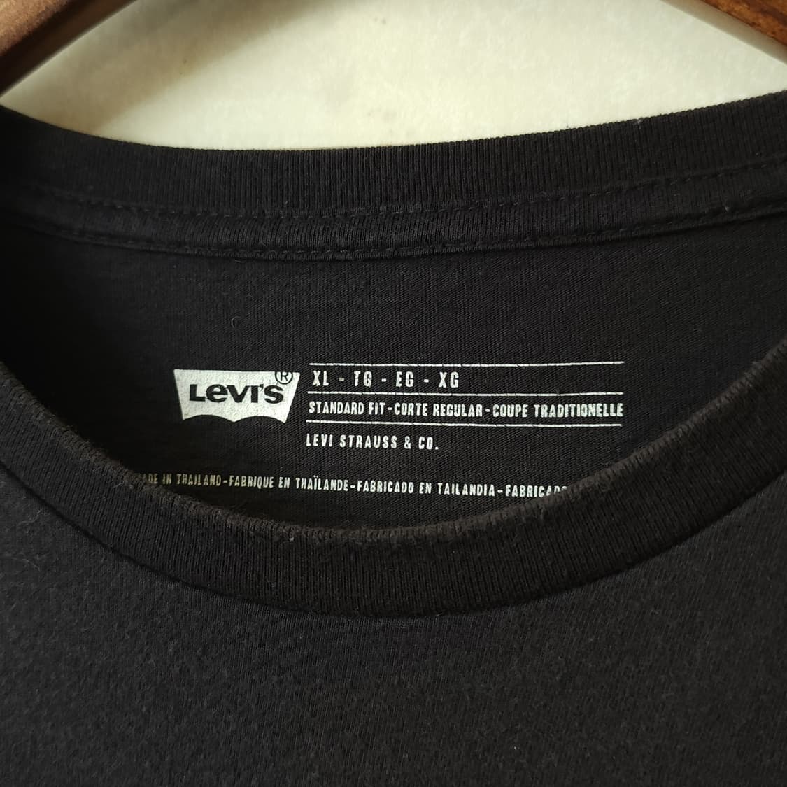 리바이스 빈티지 티셔츠 무지 블랙 xl 상품이미지4