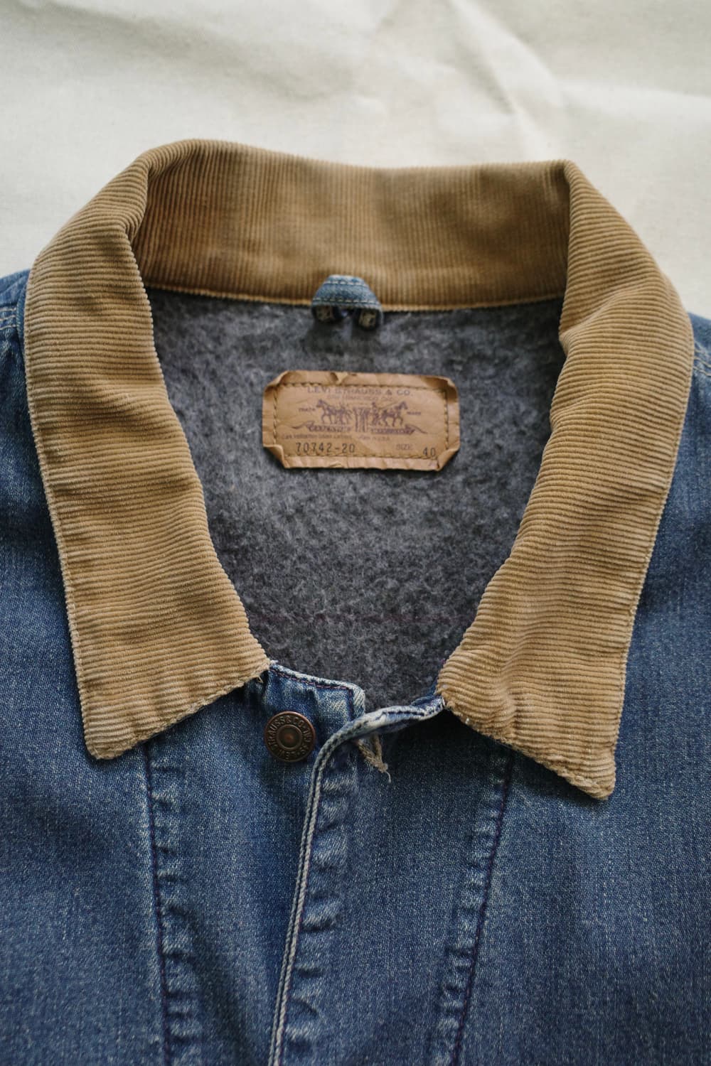 90s 리바이스 데님 커버올 자켓 상품이미지8