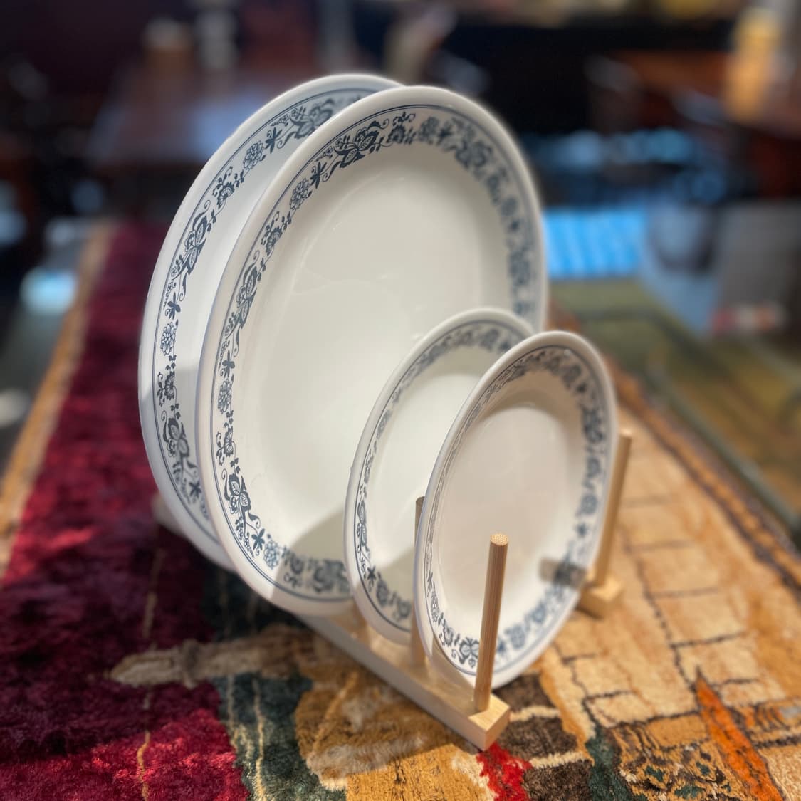 1970s 빈티지 코렐 플로럴 프린트 플레이트 (소형) 상품이미지1