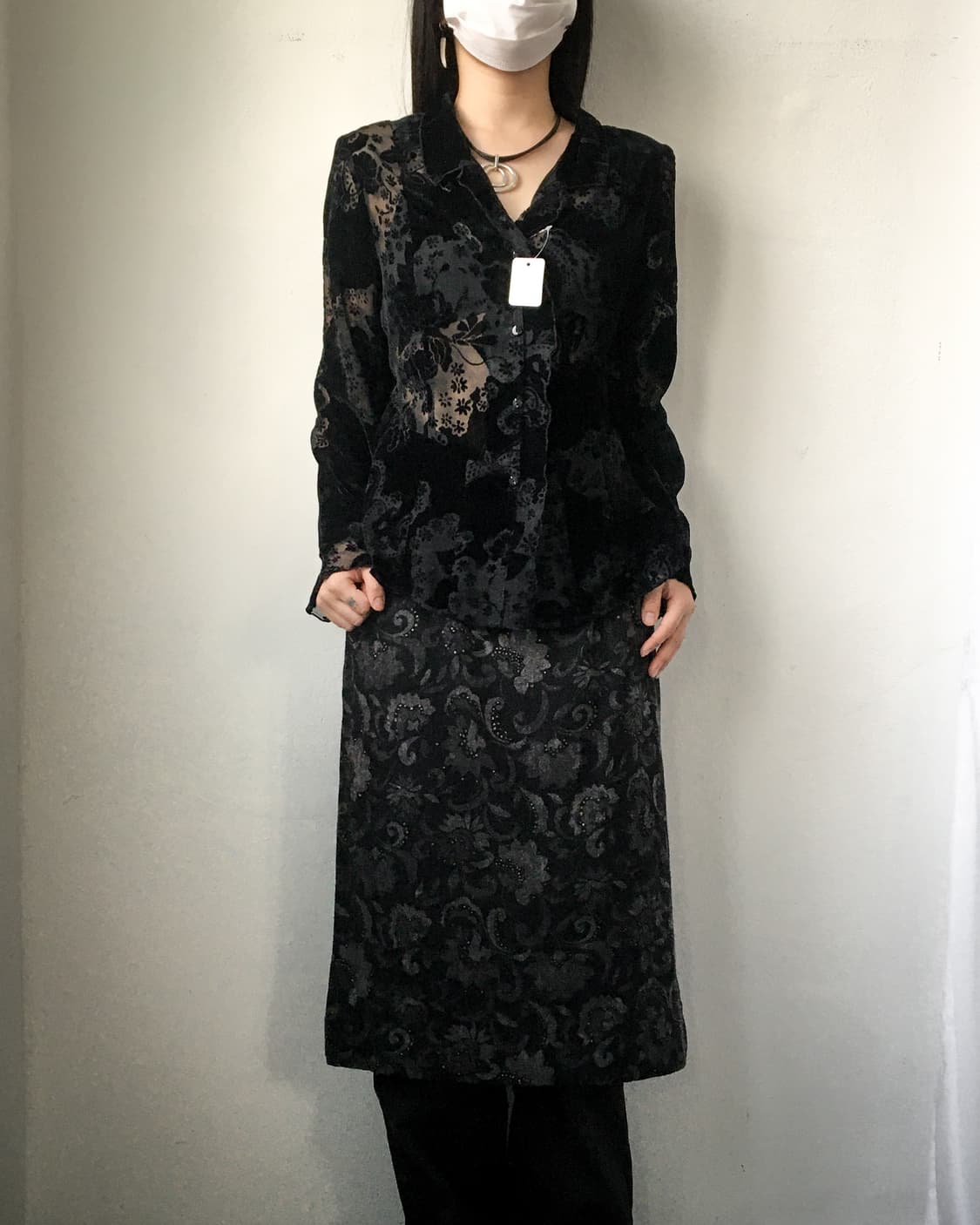 Ornament pattern valvet jacket 상품이미지6