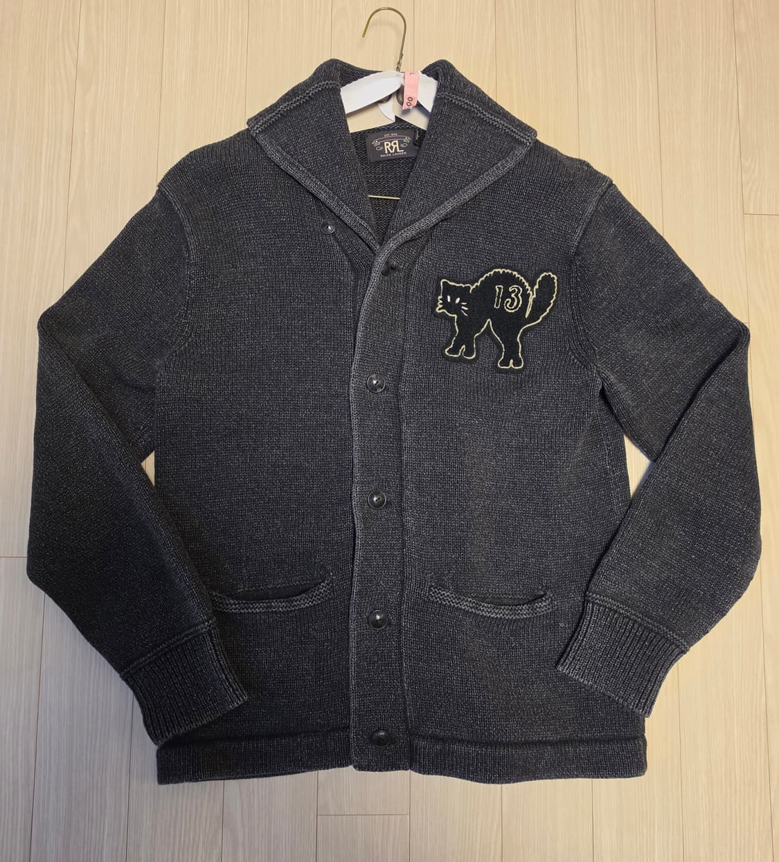 더블알엘 rrl 숄카라 가디건 근데 귀여운 고양이를 곁들인  L 상품이미지1