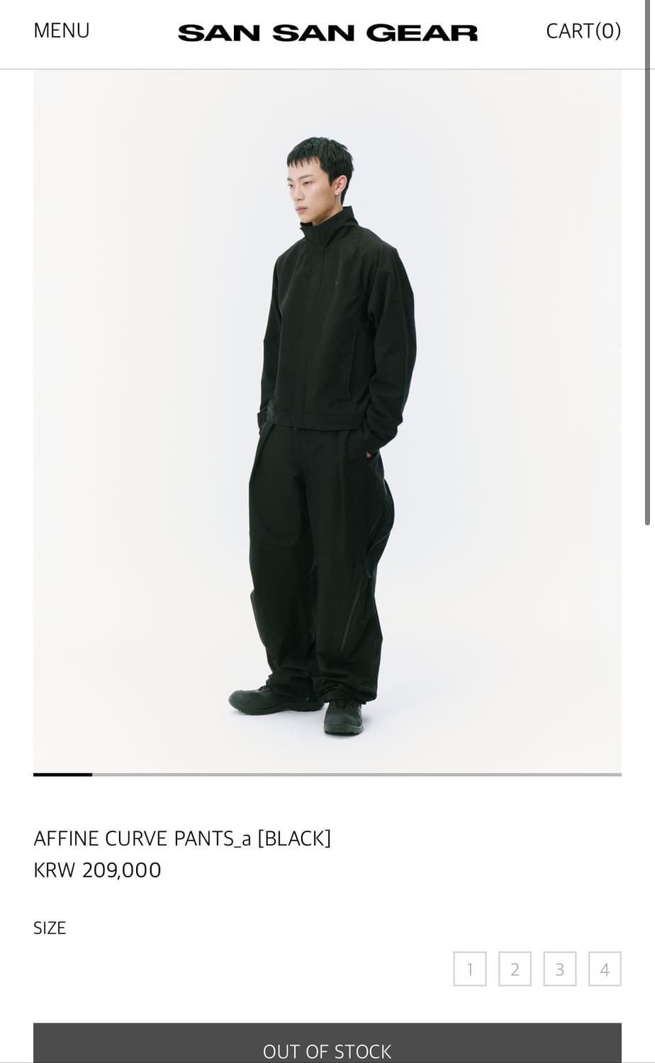 산산기어 어파인 커브 팬츠 (1) 상품이미지1