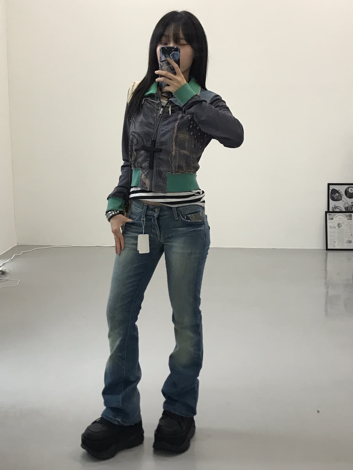 Bnx Poly Denim Printing Jackets 상품이미지2
