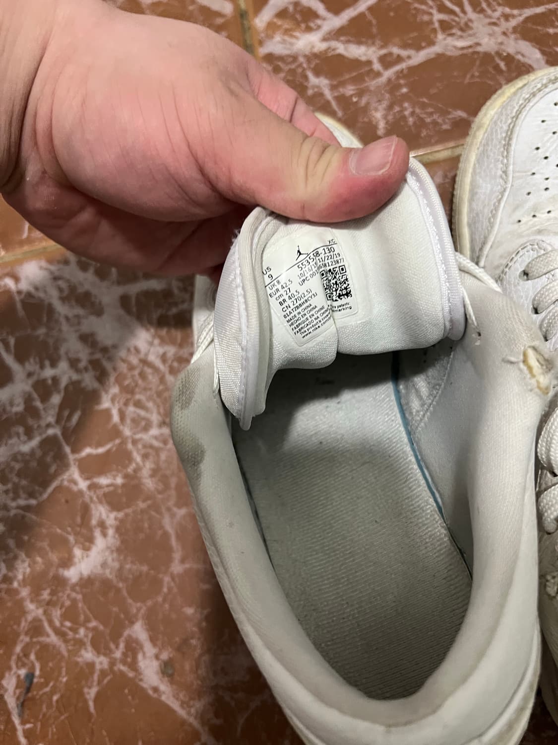 조던 1 로우  트리플화이트 상품이미지2