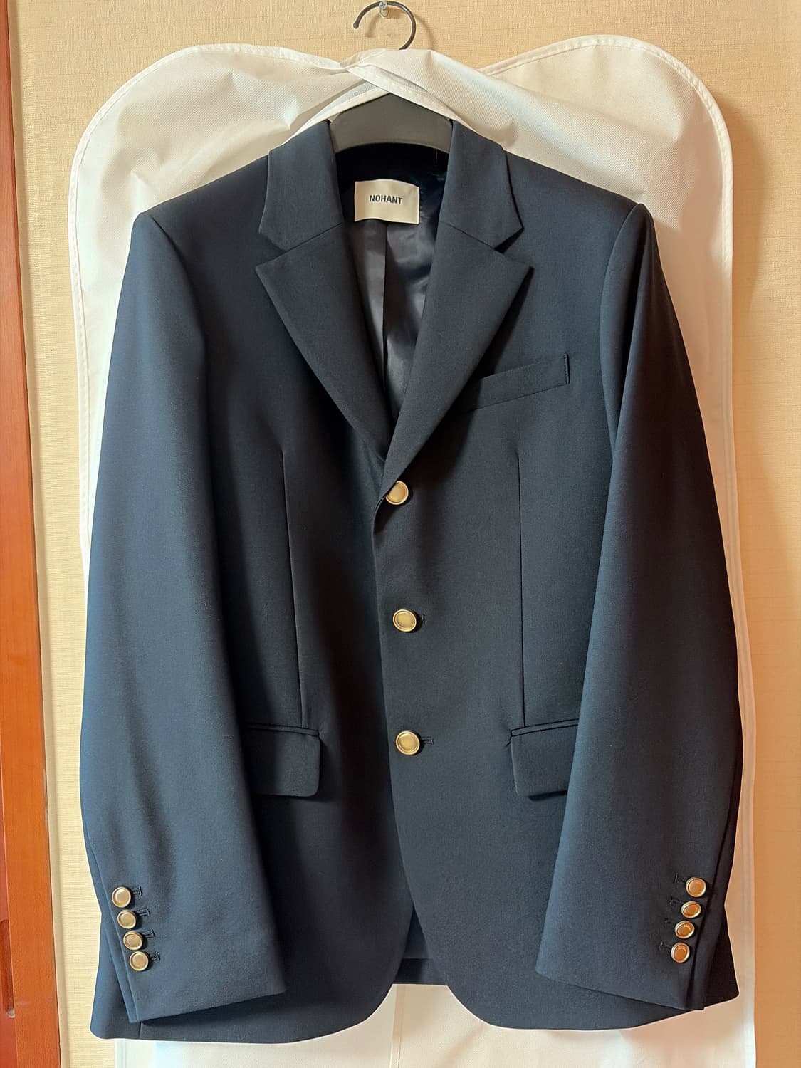 노앙 NOHANT 싱글 브레스트 자켓 네이비 M 판매합니다 ! 상품이미지1