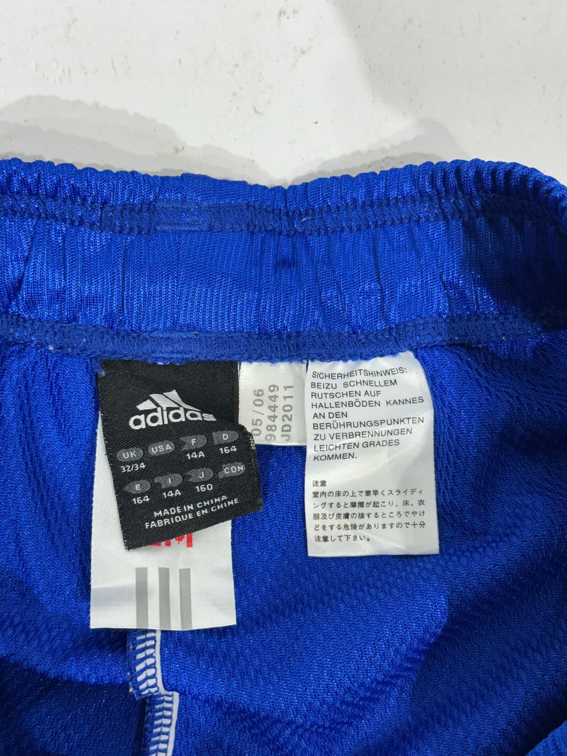 00s 아디다스 블루 사이드 라인 로고 와이드 팬츠  상품이미지7