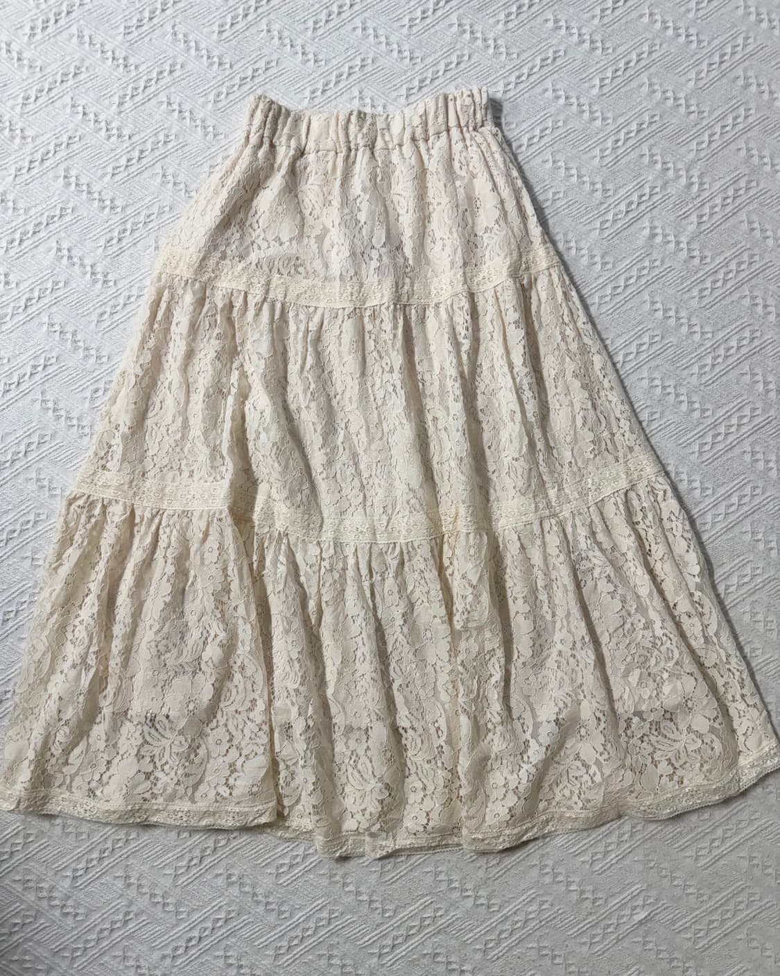 (미사용) 레이스 롱 스커트 상품이미지5