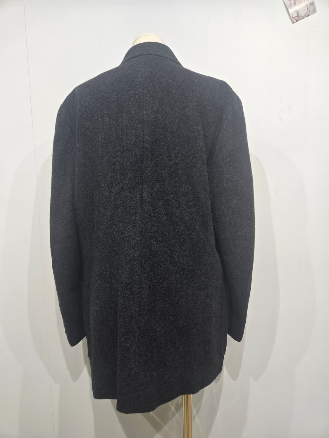 버버리 블랙 울 버튼 코트 자켓 상품이미지4