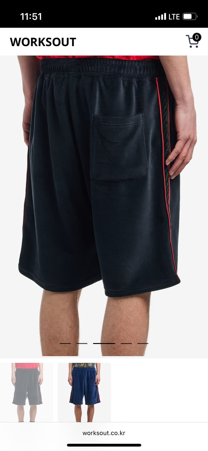 퍼킹어썸 벨루어 반바지 상품이미지2