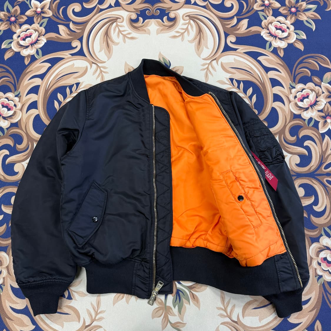 (M)알파 인더스트리 MA-1플라이트 자켓(블랙) 상품이미지3