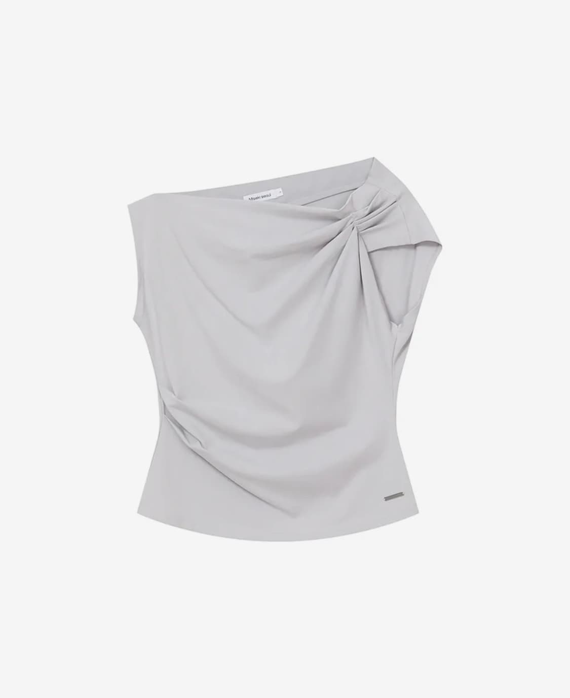 미세키서울 Slanted sleeveless top GREY 상품이미지1