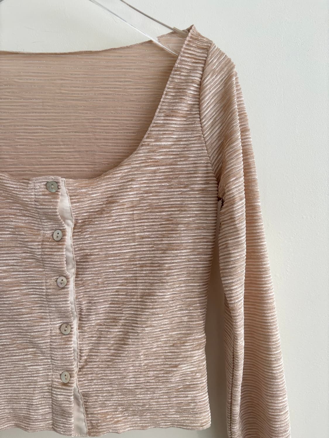 fruitybooty 쫀쫀 골지 가디건 xs-s 상품이미지5