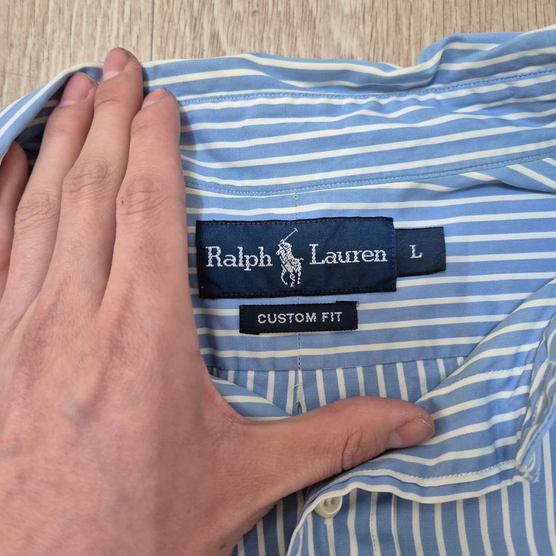 폴로 랄프로렌 스몰포니 스트라이프 반팔 셔츠 L(100) 상품이미지5