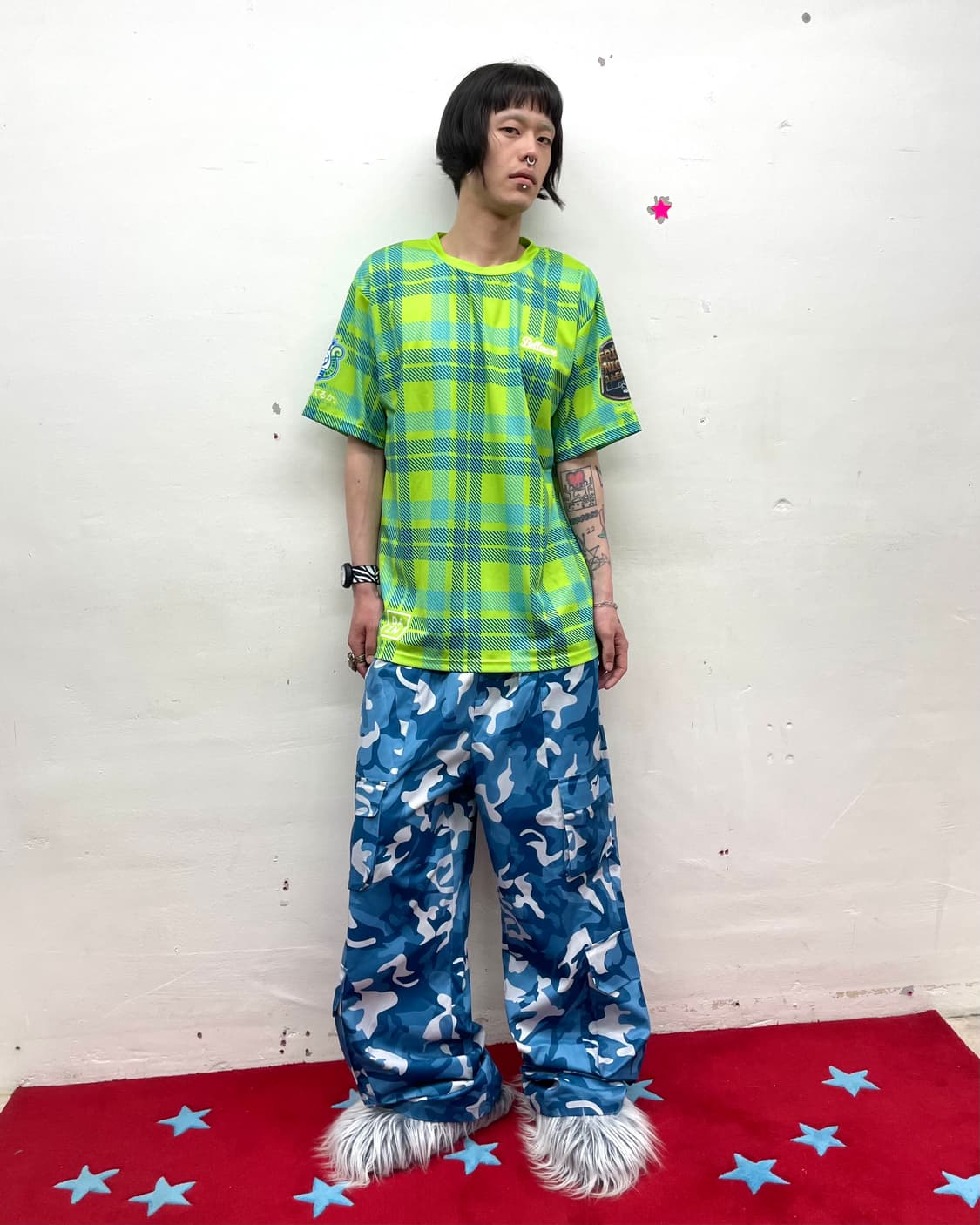 Green Checkered 12 Activity T-Shirt  상품이미지7