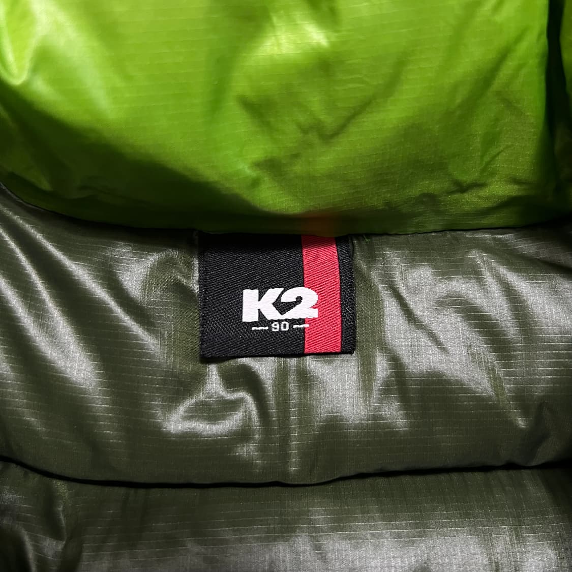 K2 아웃도어 남여공용 덕다운 로고 경량패딩 점퍼 [라이트그린] S/90 상품이미지5