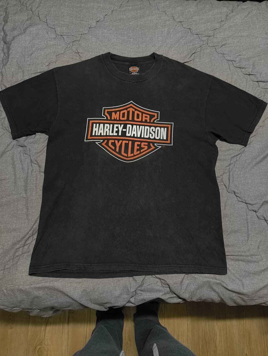 90s 할리데이비슨 로고 티셔츠 XL 상품이미지1