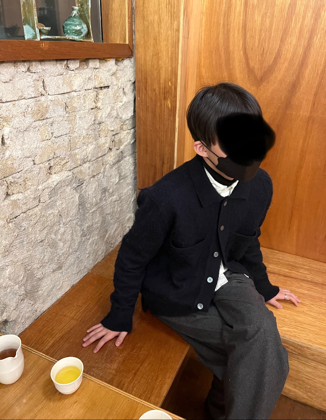 아르켓 울 셔츠 가디건 M 상품이미지9