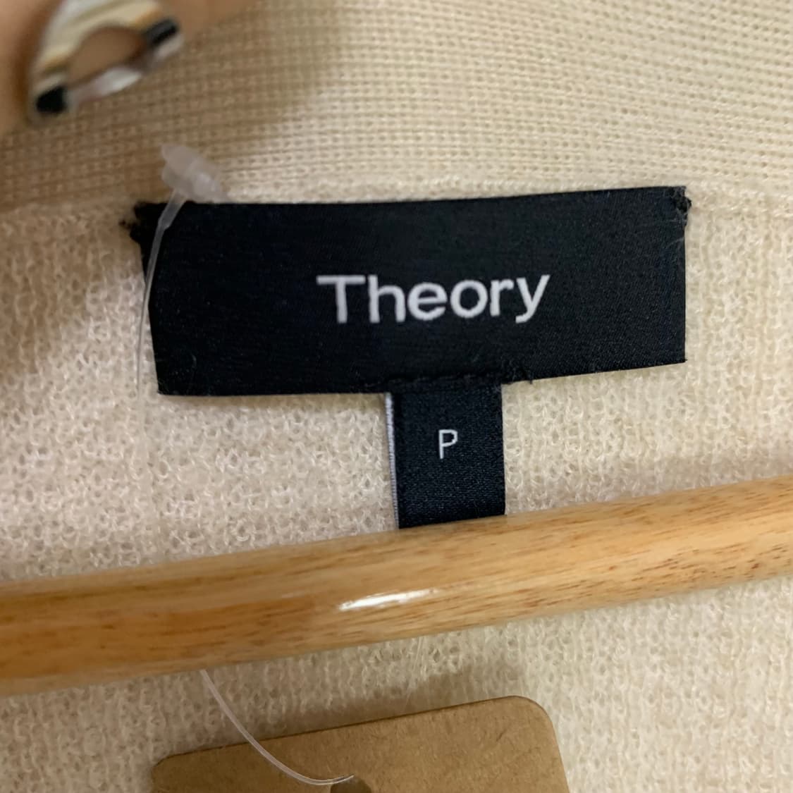 띠어리 캐시미어 100 아이보리 오픈형 롱 가디건 여성 빈티지 상품이미지8